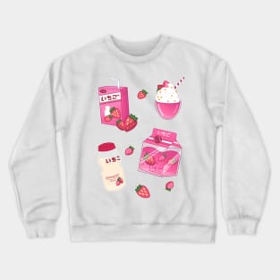 Strawberry Milk Shake Crewneck Sweatshirt